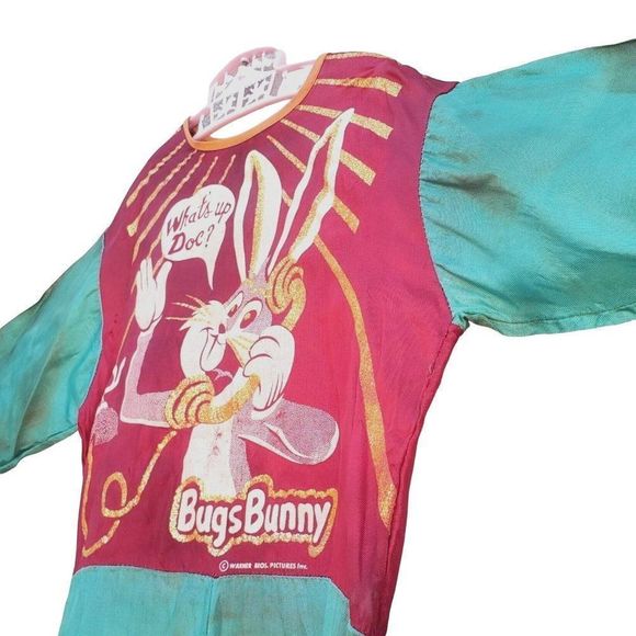 Vintage Bugs Bunny Child Halloween Costume 2T 4T 50s 60s Red Green - Picture 9 of 13